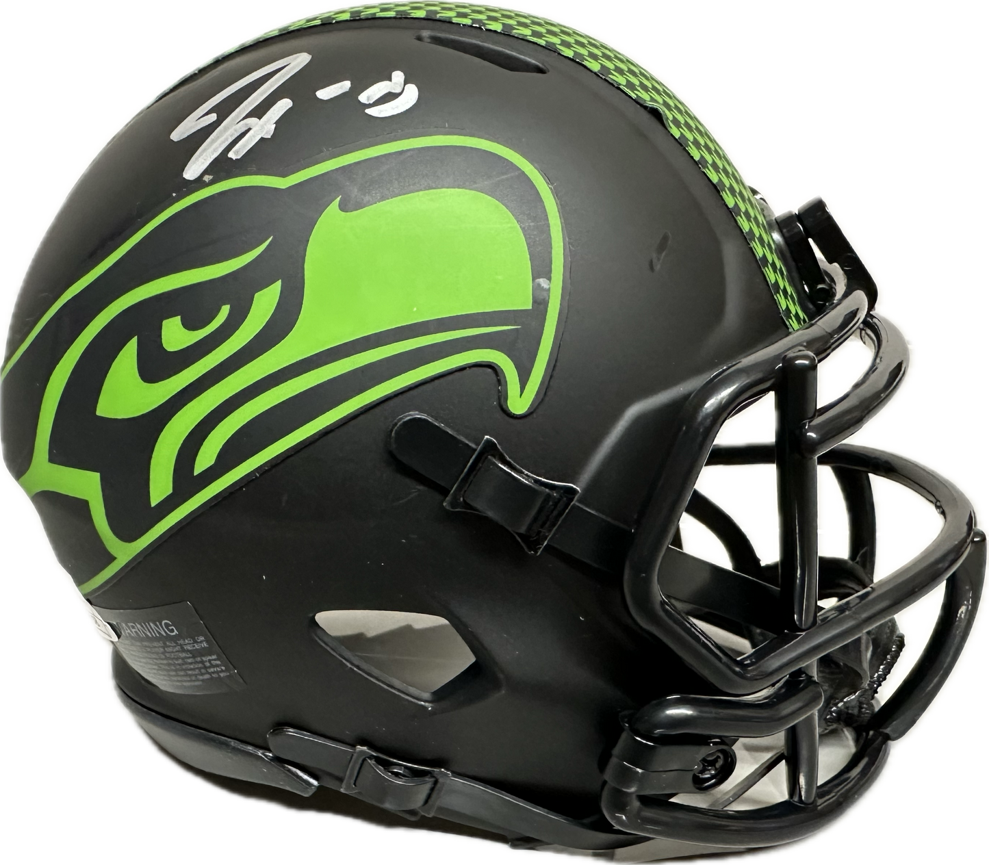 Jaxon Smith Njgba Seattle Eclipse Signed Mini Football Helmet (PIA/JSA)