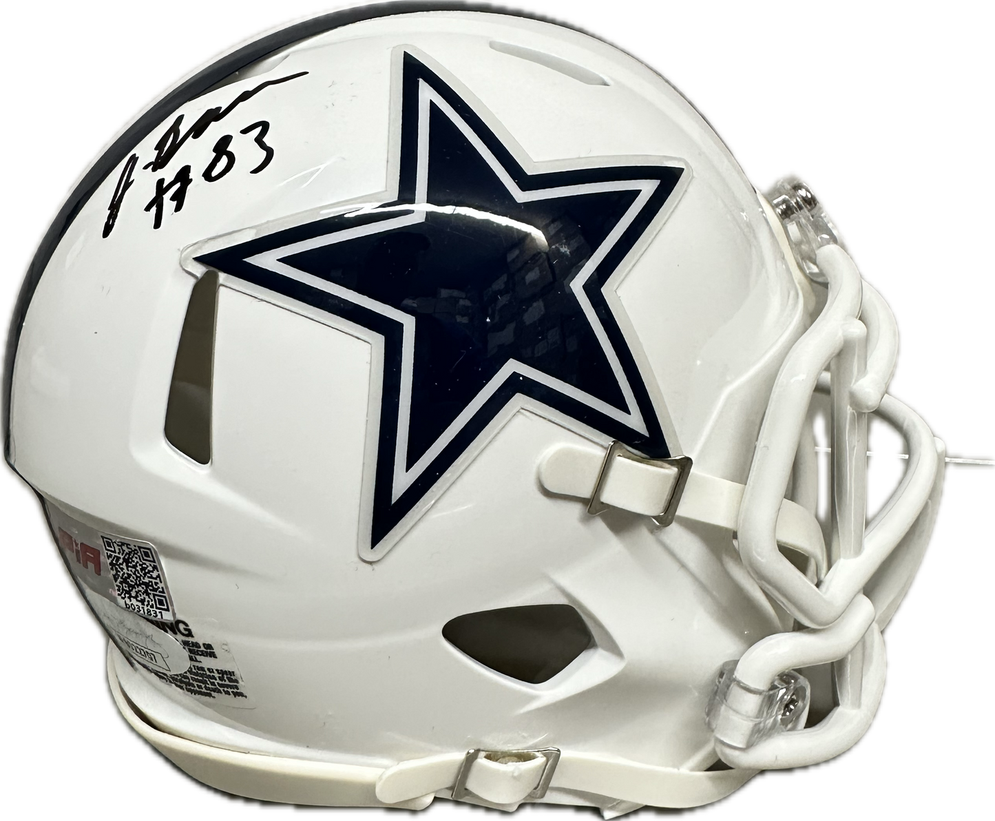 Jalen Brooks Dallas Signed Mini Football Helmet (JSA/PIA)
