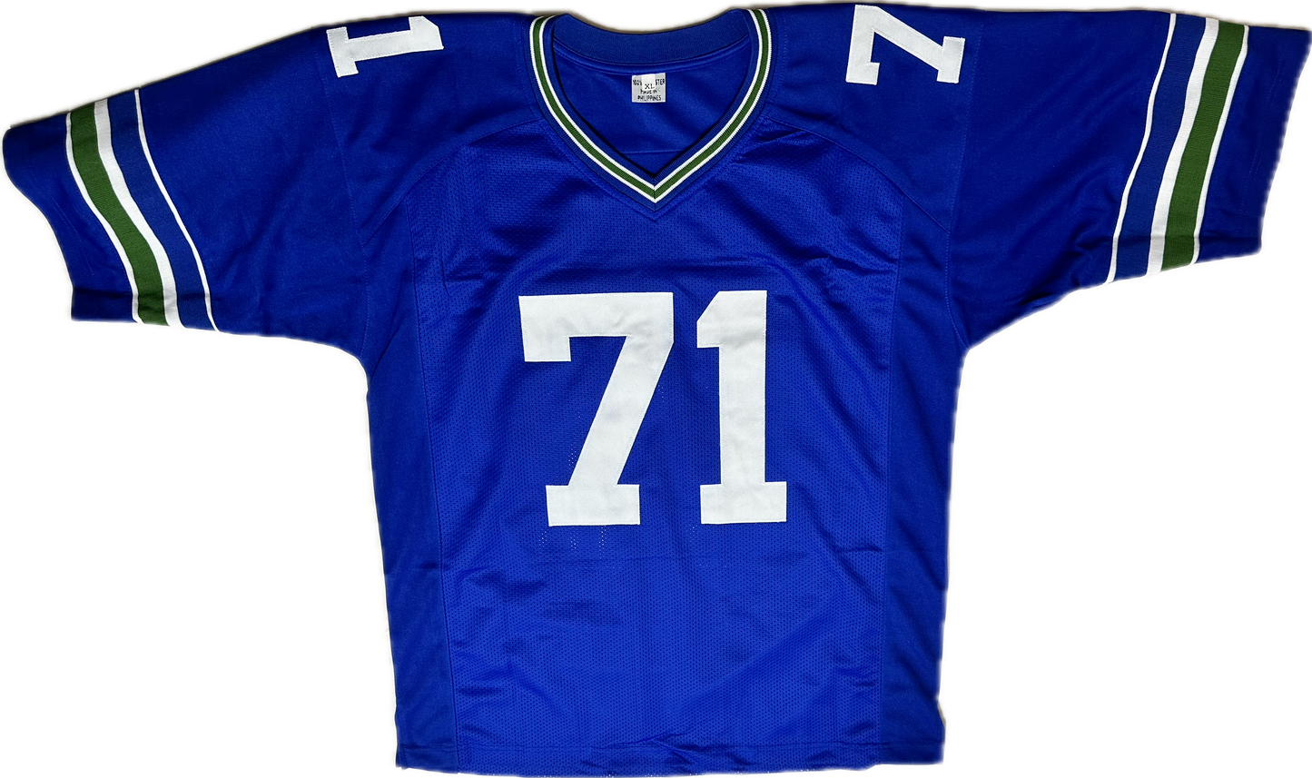 Walter Jones Signed Seahawks Football Jersey (PIA) Brown