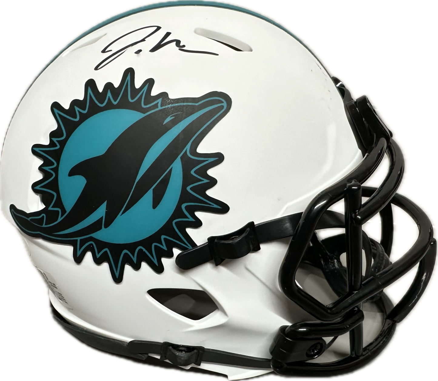 Xavien Howard Miami Signed White Lunar Mini Football Helmet (JSA)