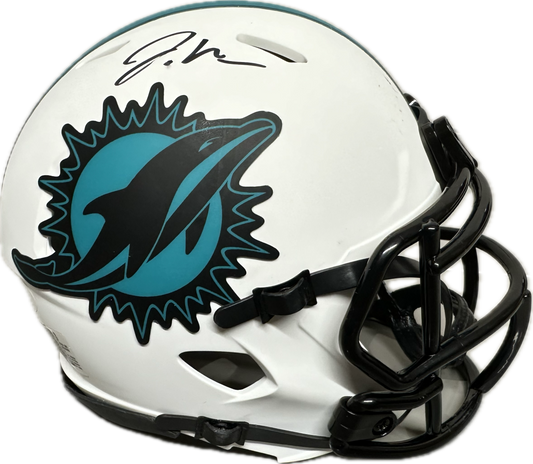 Xavien Howard Miami Signed White Lunar Mini Football Helmet (JSA)