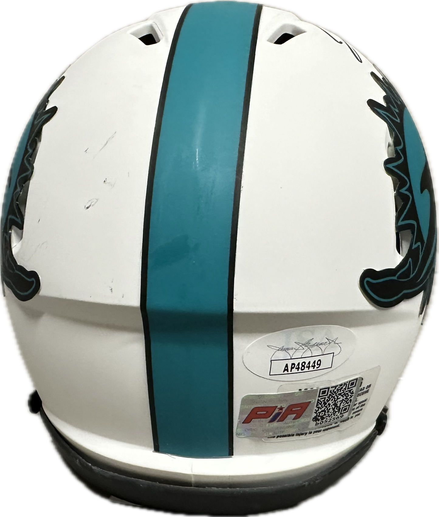 Xavien Howard Miami Signed White Lunar Mini Football Helmet (JSA)