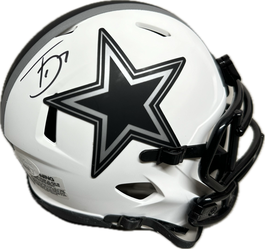 Trevon Diggs Dallas Eclipse Signed Mini Football Helmet (JSA)