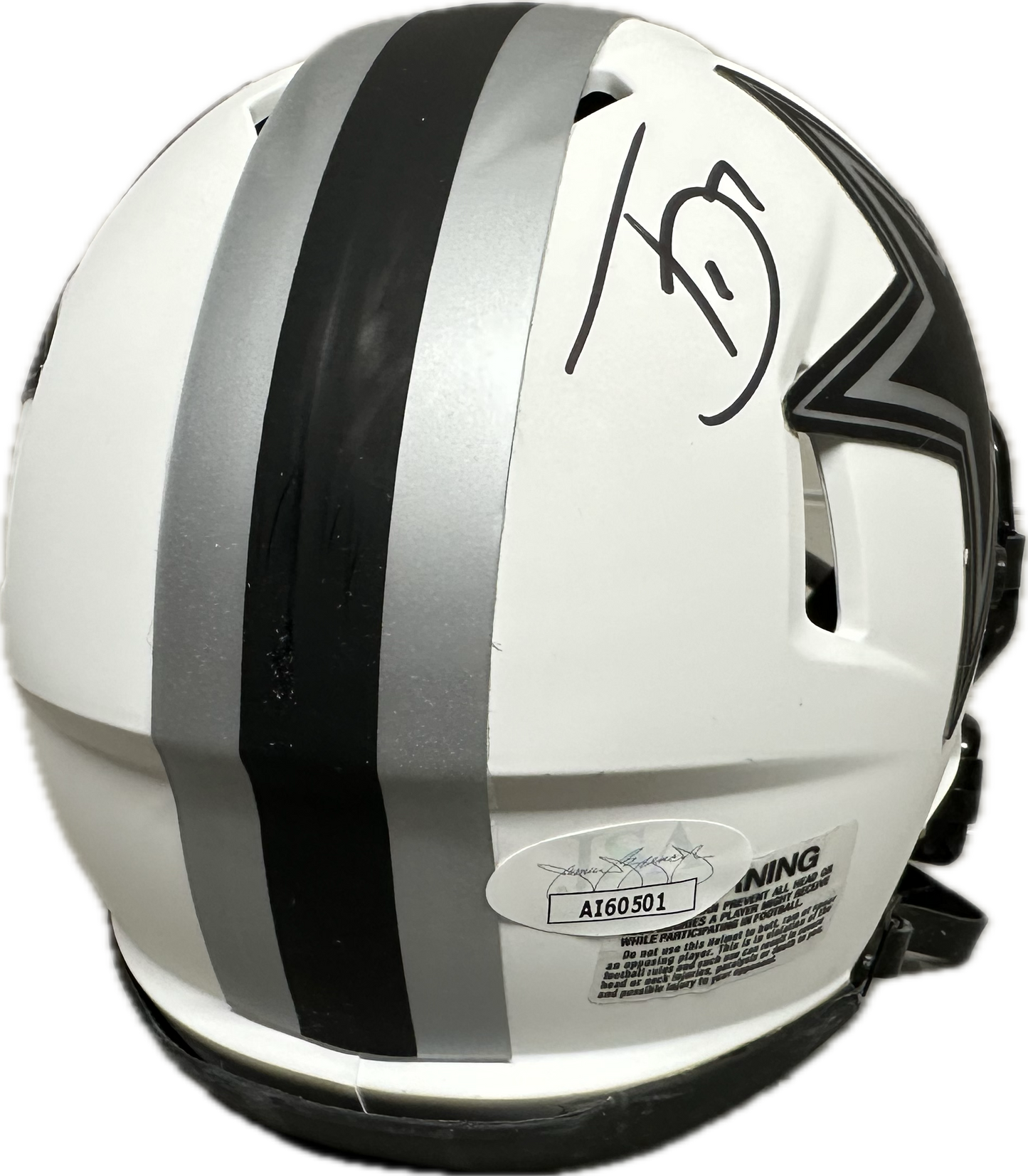 Trevon Diggs Dallas Eclipse Signed Mini Football Helmet (JSA)