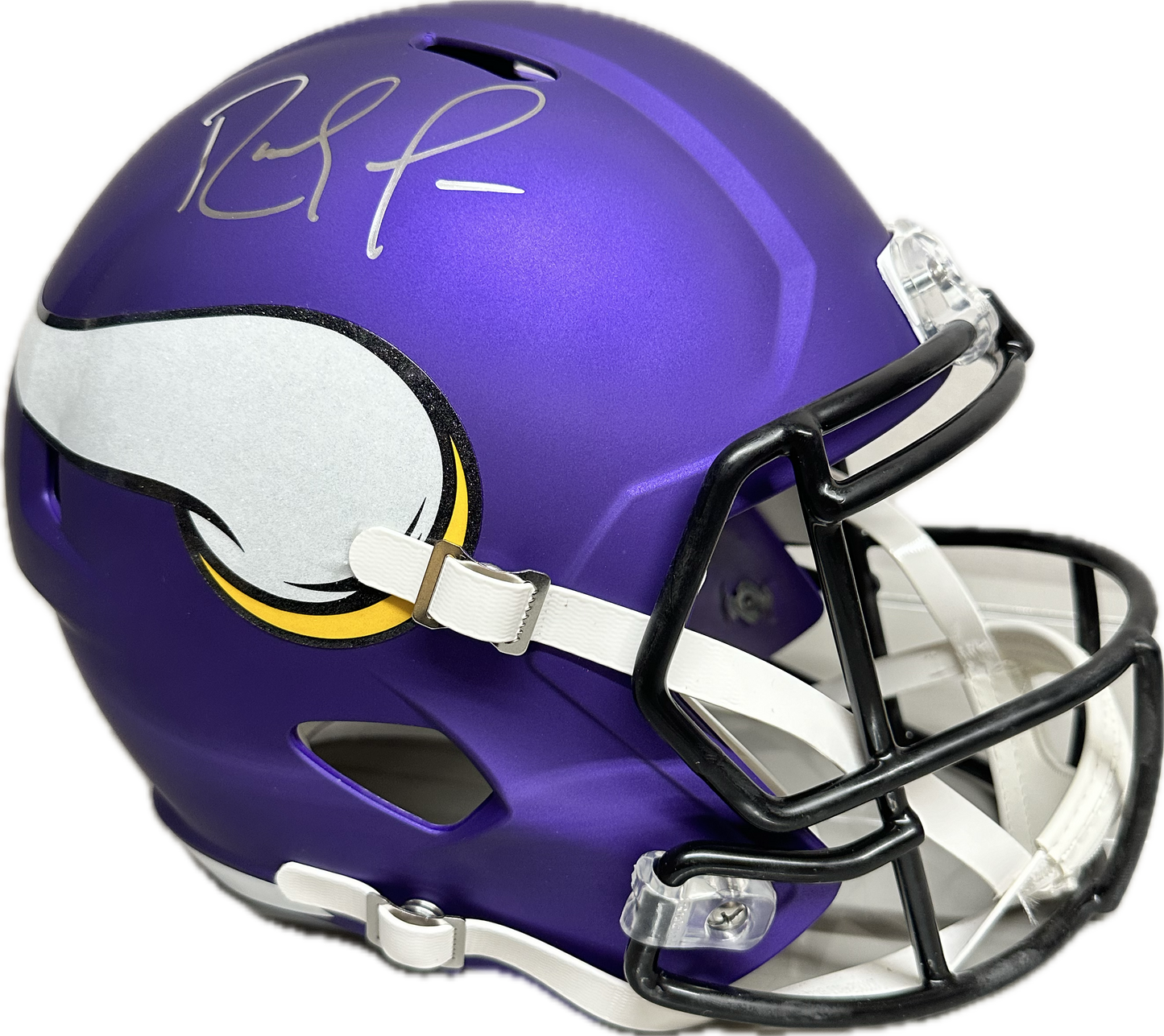 Randy Moss Minnesota Purple Full Size Football Helmet (JSA)