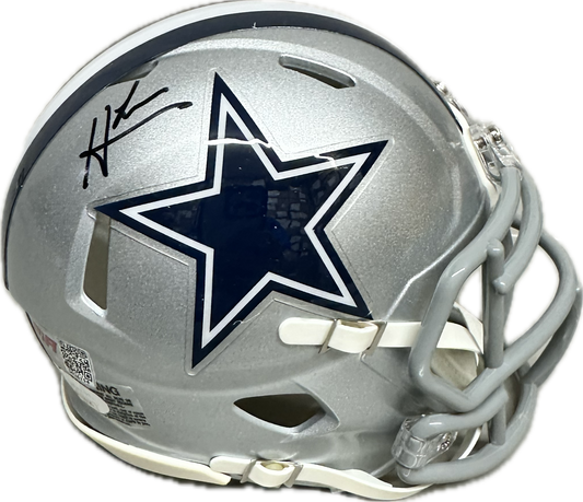 Hunter Luepke Dallas Signed Speed Mini Football Helmet (JSA/PIA)