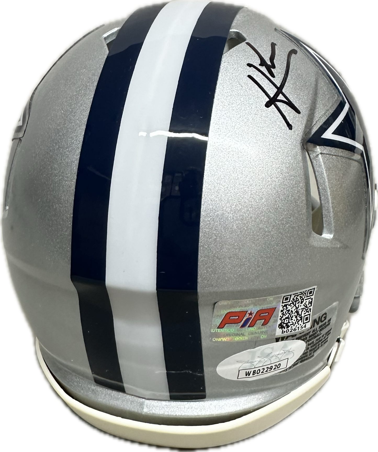 Hunter Luepke Dallas Signed Speed Mini Football Helmet (JSA/PIA)