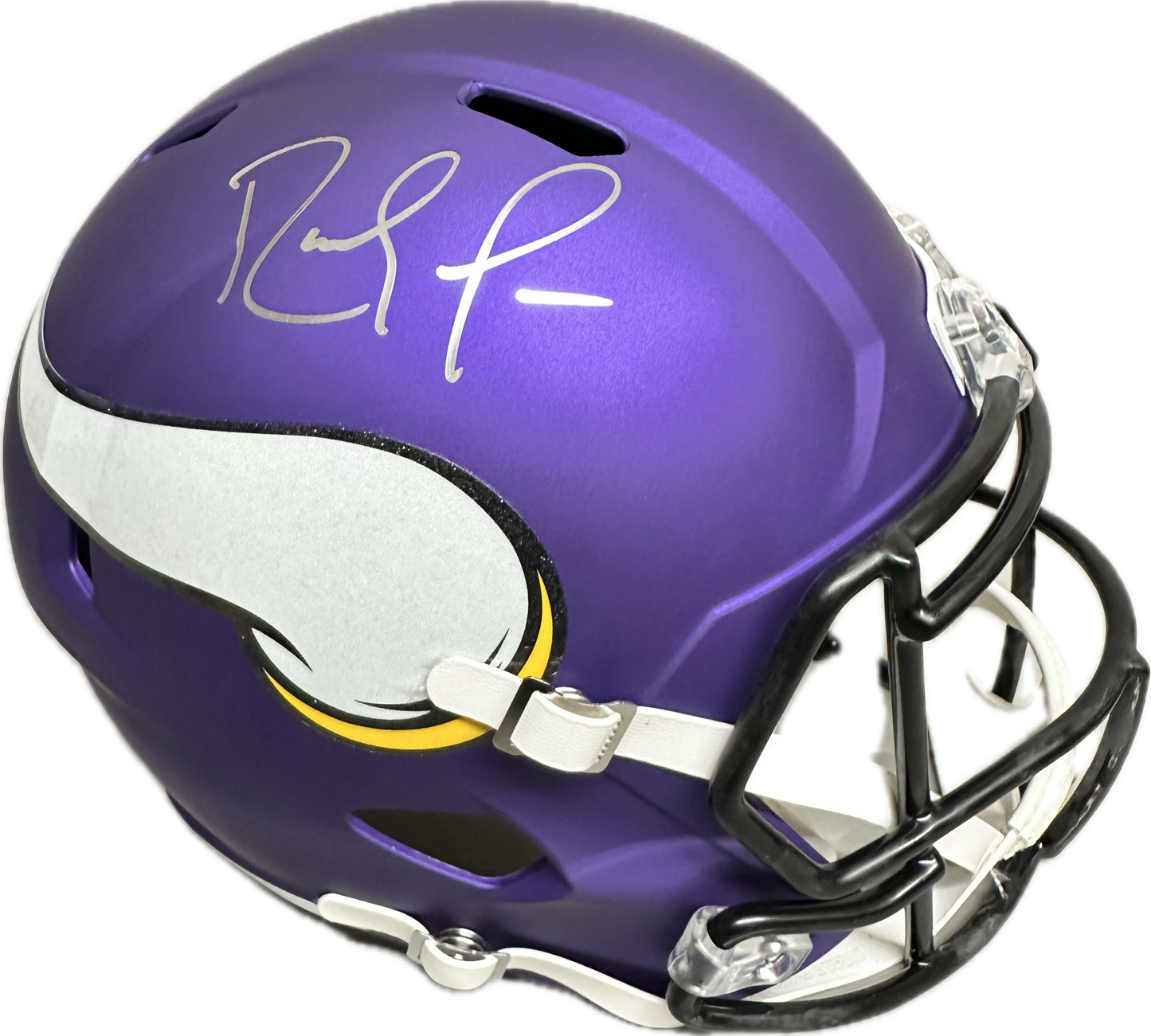 Randy Moss Minnesota Purple Full Size Football Helmet (JSA)