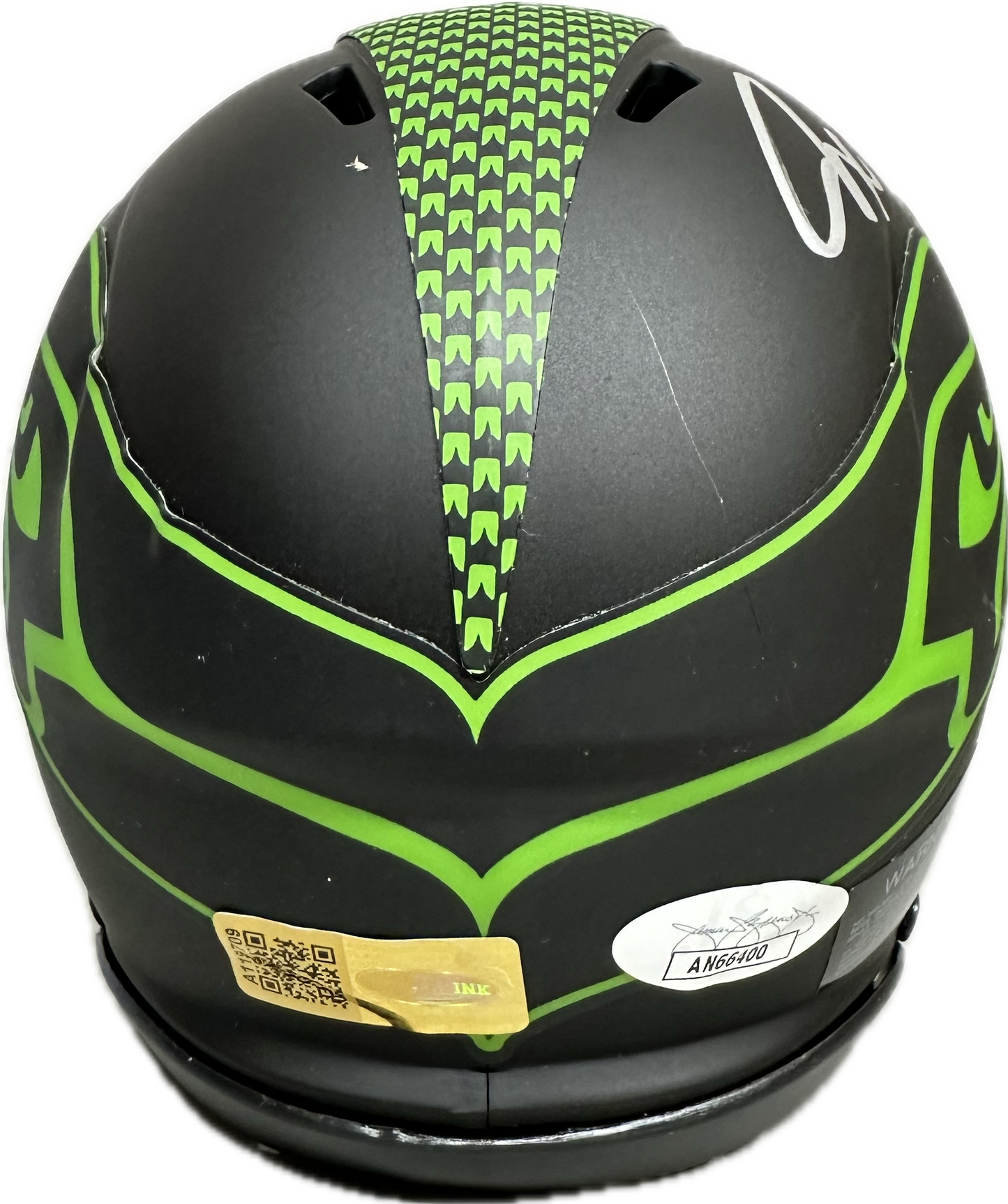 Jaxon Smith Njigba Seattle Eclipse Signed Mini Football Helmet (PIA/JSA)