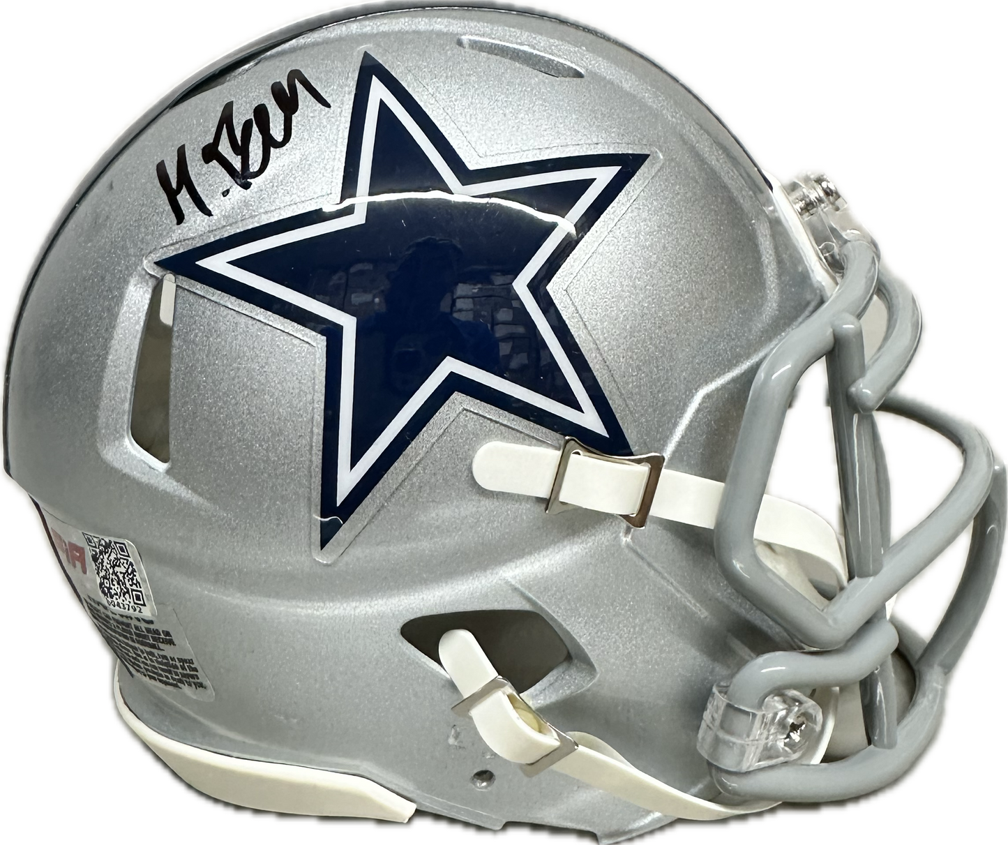 Markquese Bell Dallas Signed Speed Mini Football Helmet (PIA) America Team