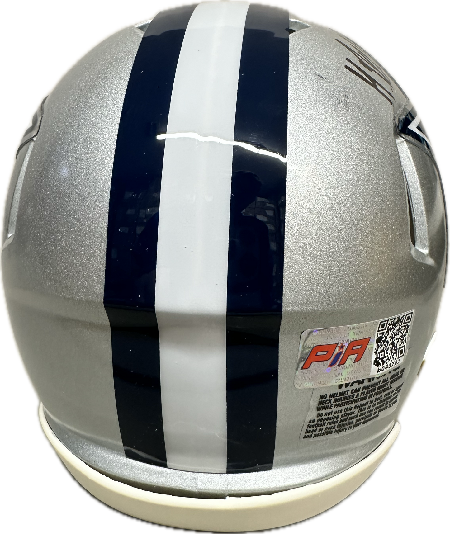 Markquese Bell Dallas Signed Speed Mini Football Helmet (PIA) America Team