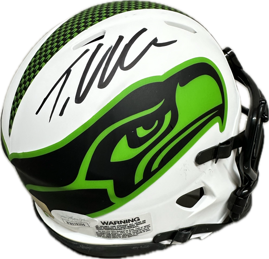 Tariq Woolen Seattle Lunar Signed Mini Football Helmet (JSA)