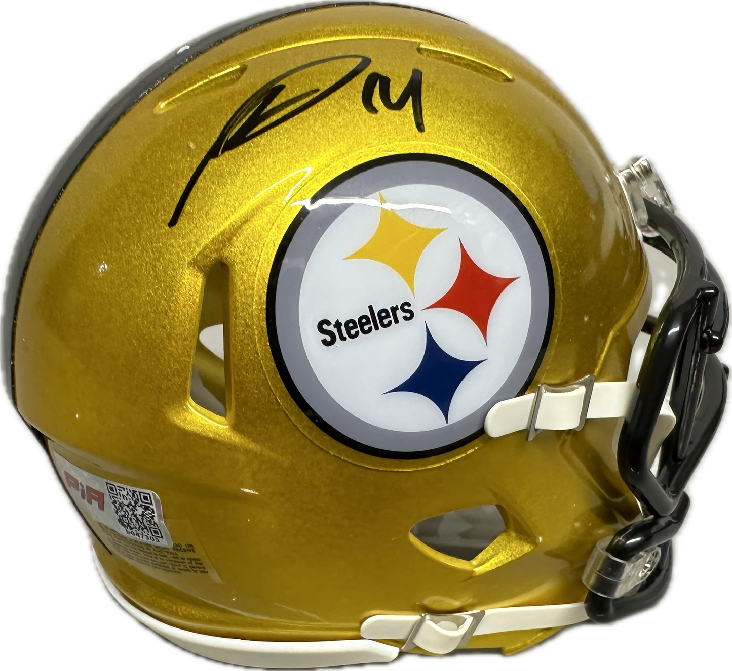 George Pickens Pittsburgh Flash Signed Mini Football Helmet (PIA)