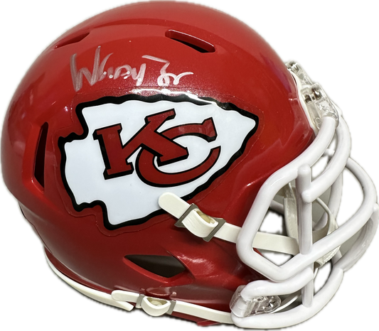 William Gay Jr Kansas City Red Mini Football Helmet (PIA)