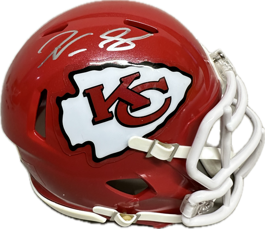 Noah Grey Kansas City Red Mini Football Helmet (PIA/JSA)