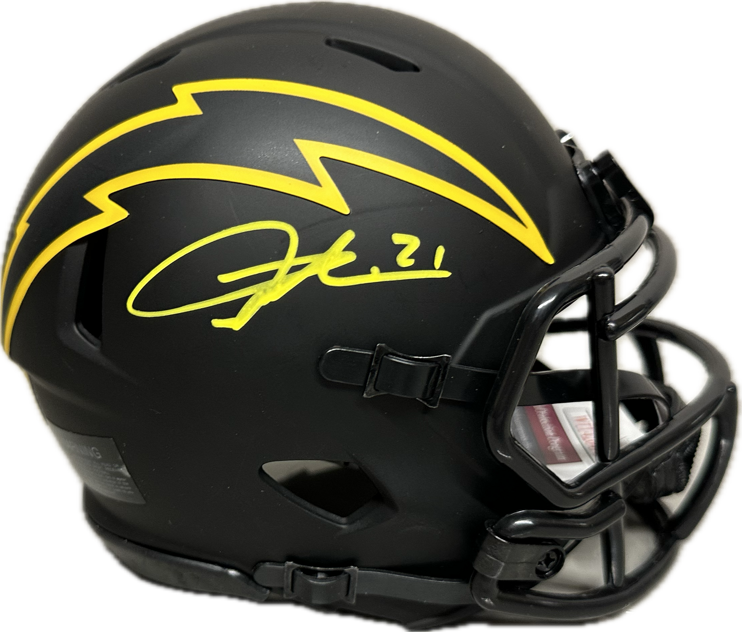 LaDainian Tomlinson Chargers Eclipse Signed Mini Football Helmet (JSA)