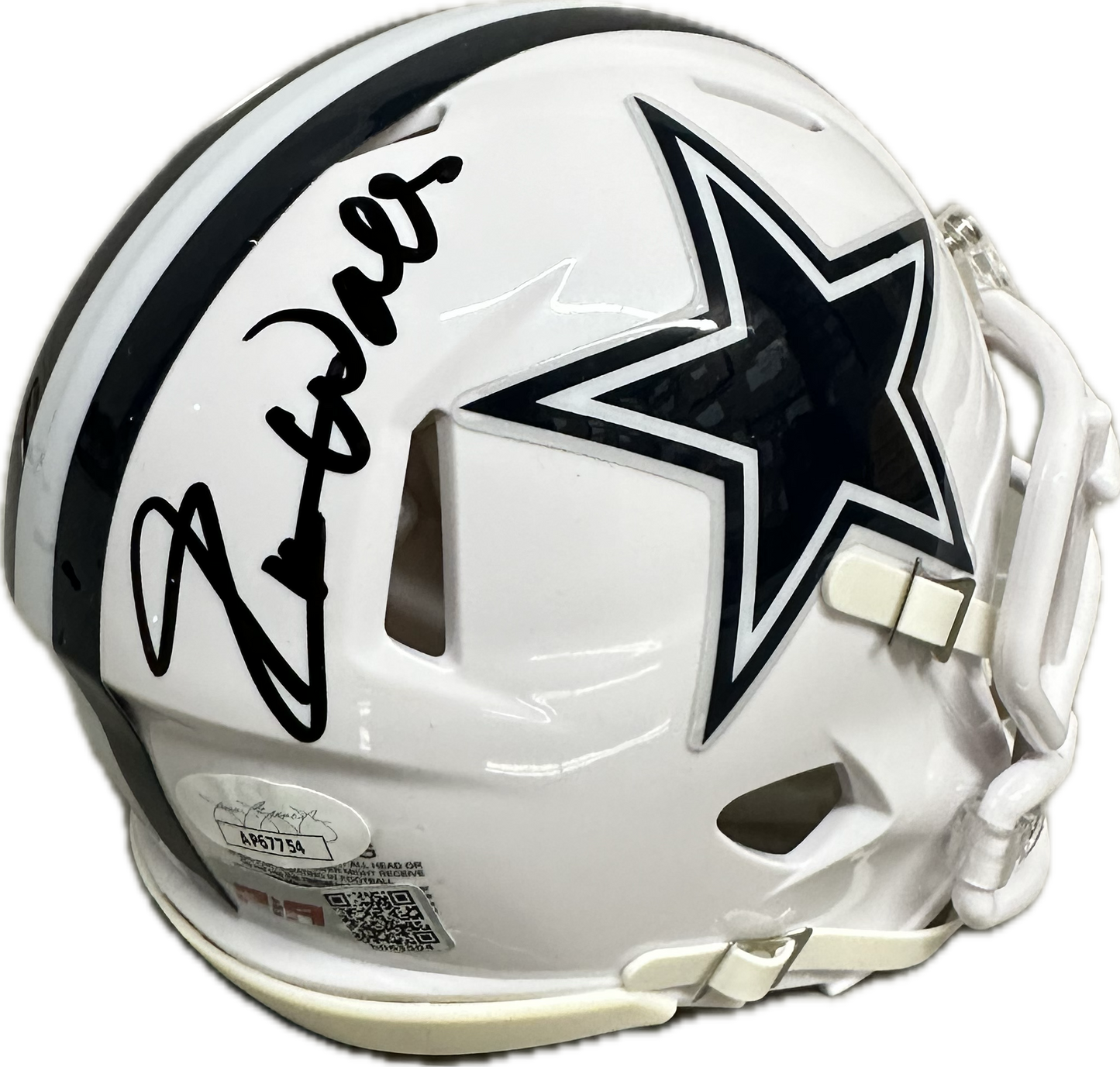 Everson Walls Dallas White Signed Mini Football Helmet (JSA/PIA) America Team