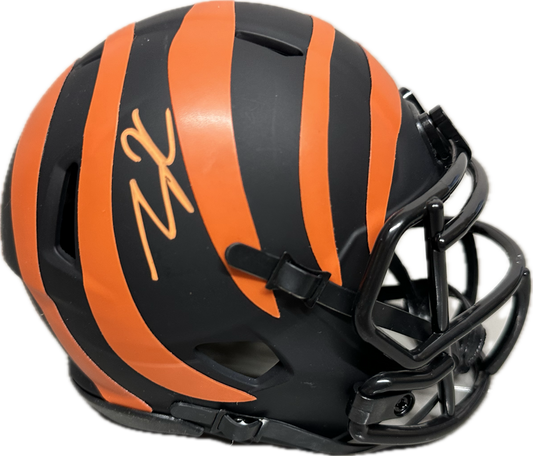 Tee Higgins Cincinnati Eclipse Mini Football Helmet (JSA)