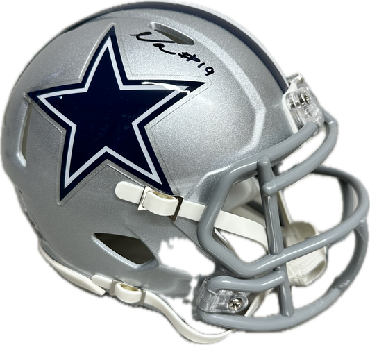 Noah Igbinoghene Dallas Grey Signed Mini Football Helmet (PIA)