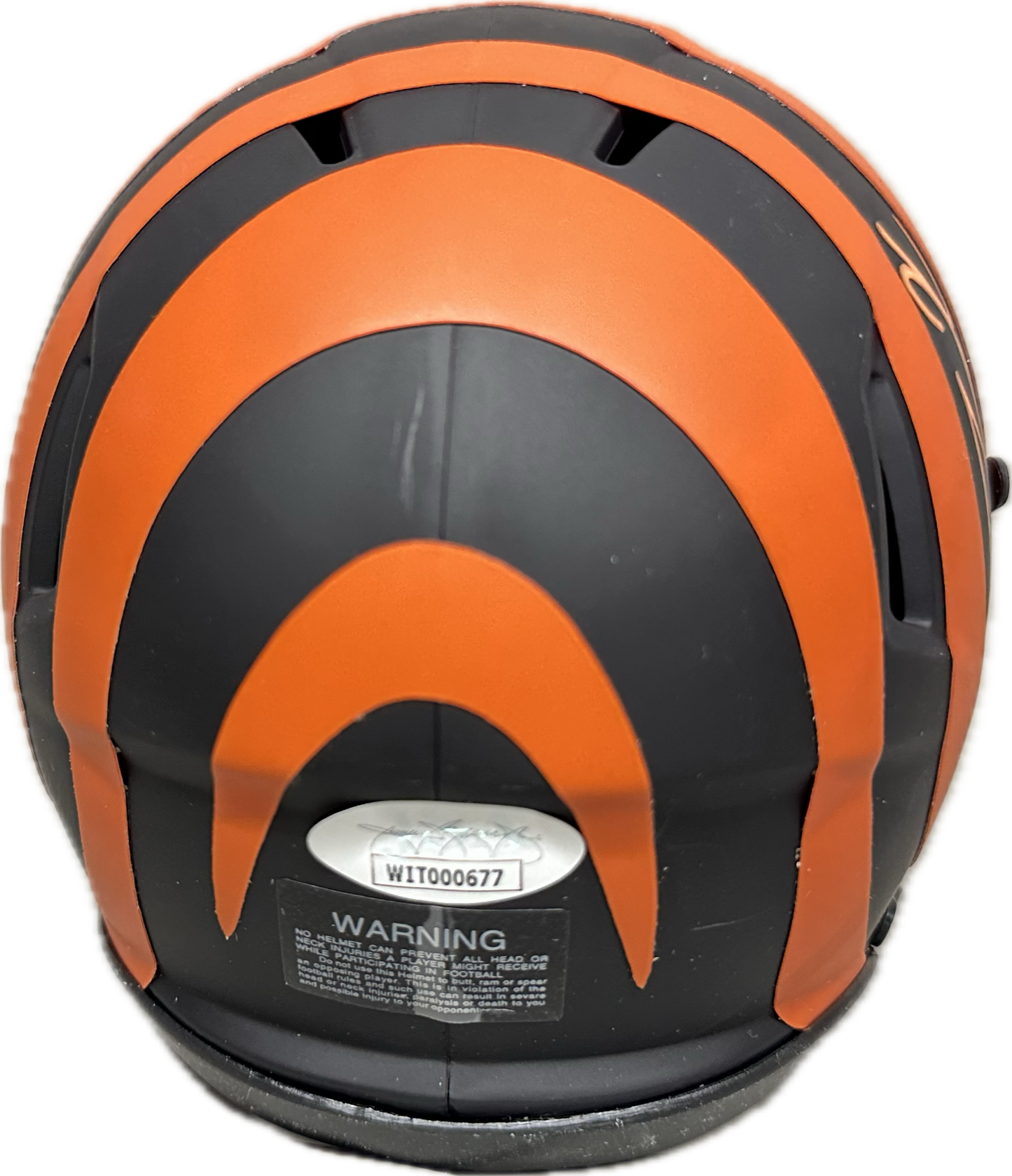 Tee Higgins Cincinnati Eclipse Mini Football Helmet (JSA)