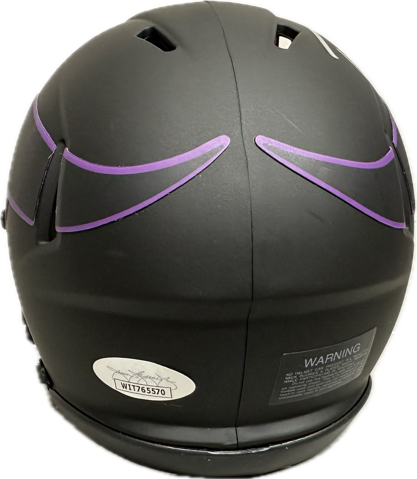 Randy Moss Minnesota Eclipse Mini Football Helmet (JSA)