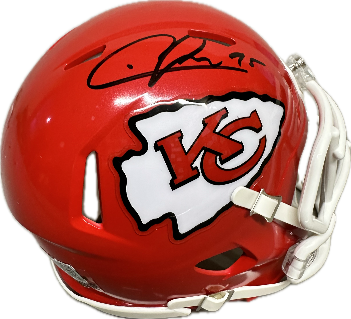 Chris Jones Kansas City Red Mini Football Helmet (PIA)