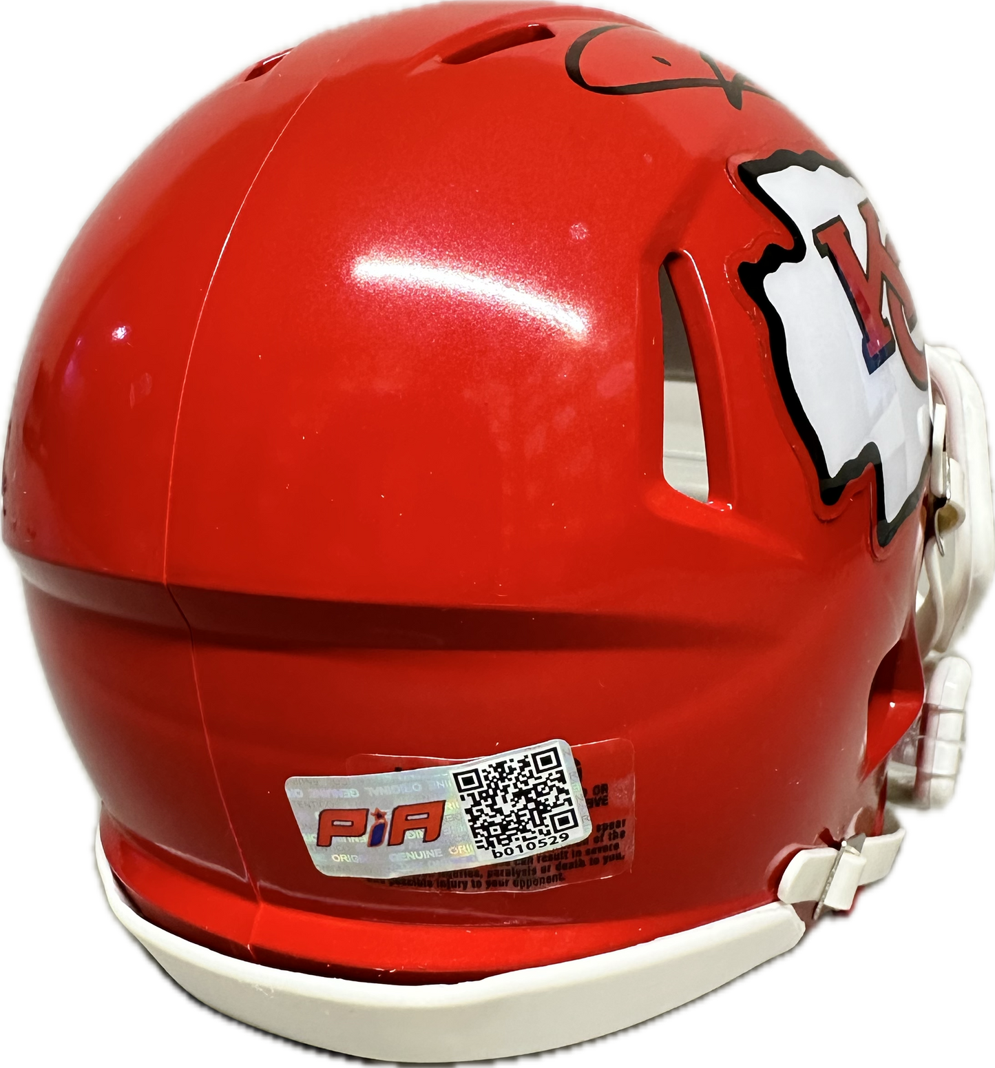 Chris Jones Kansas City Red Mini Football Helmet (PIA)