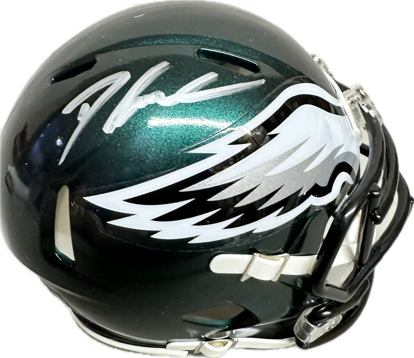 D'Andre Swift Philadelphia Signed Mini Football Helmet (PIA/JSA)