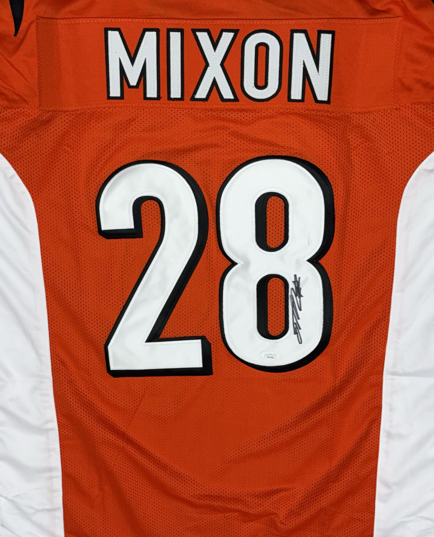 Joe Mixon Signed Custom Cincinnati Orange Football Jersey Old Style