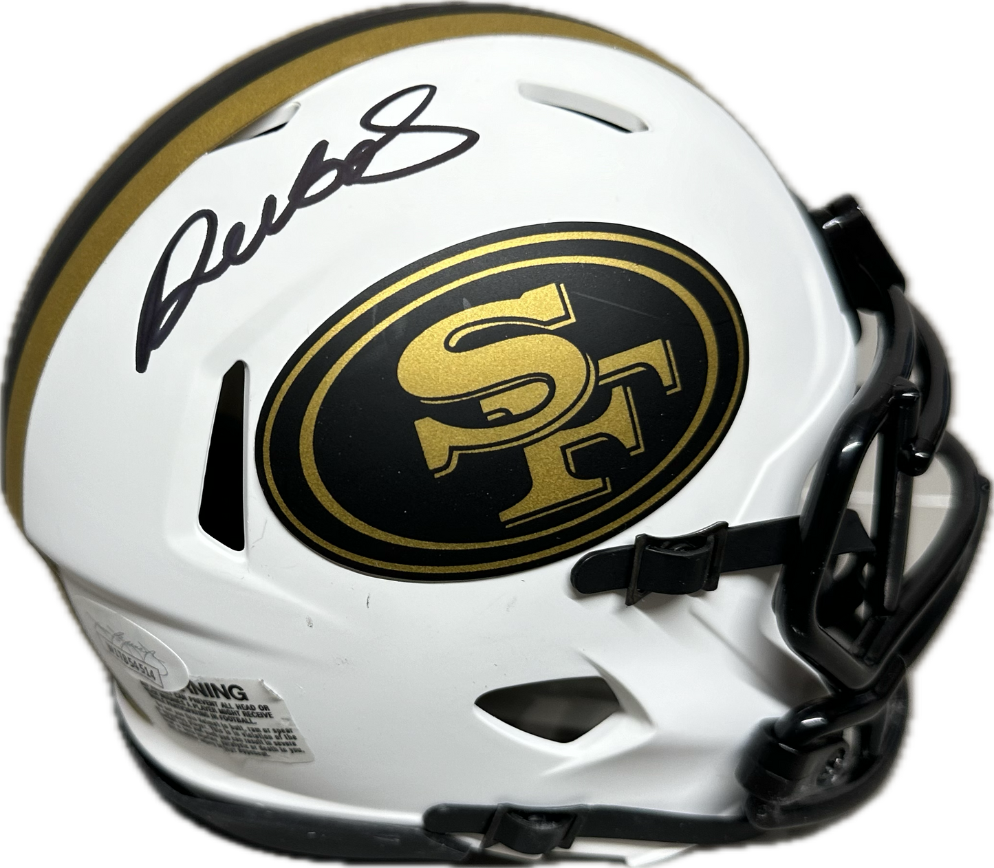 Deebo Samuel San Franscico Lunar Signed Mini Football Helmet (JSA)