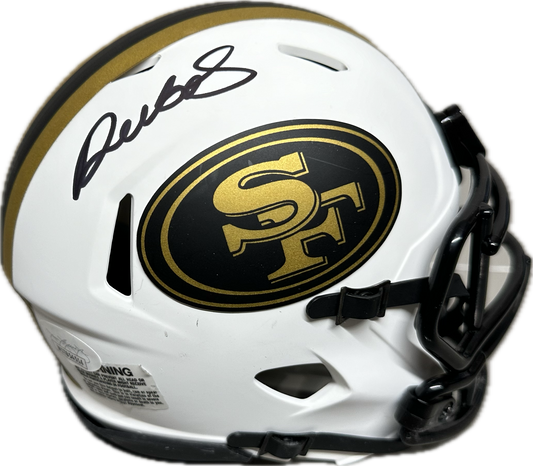 Deebo Samuel San Franscico Lunar Signed Mini Football Helmet (JSA)