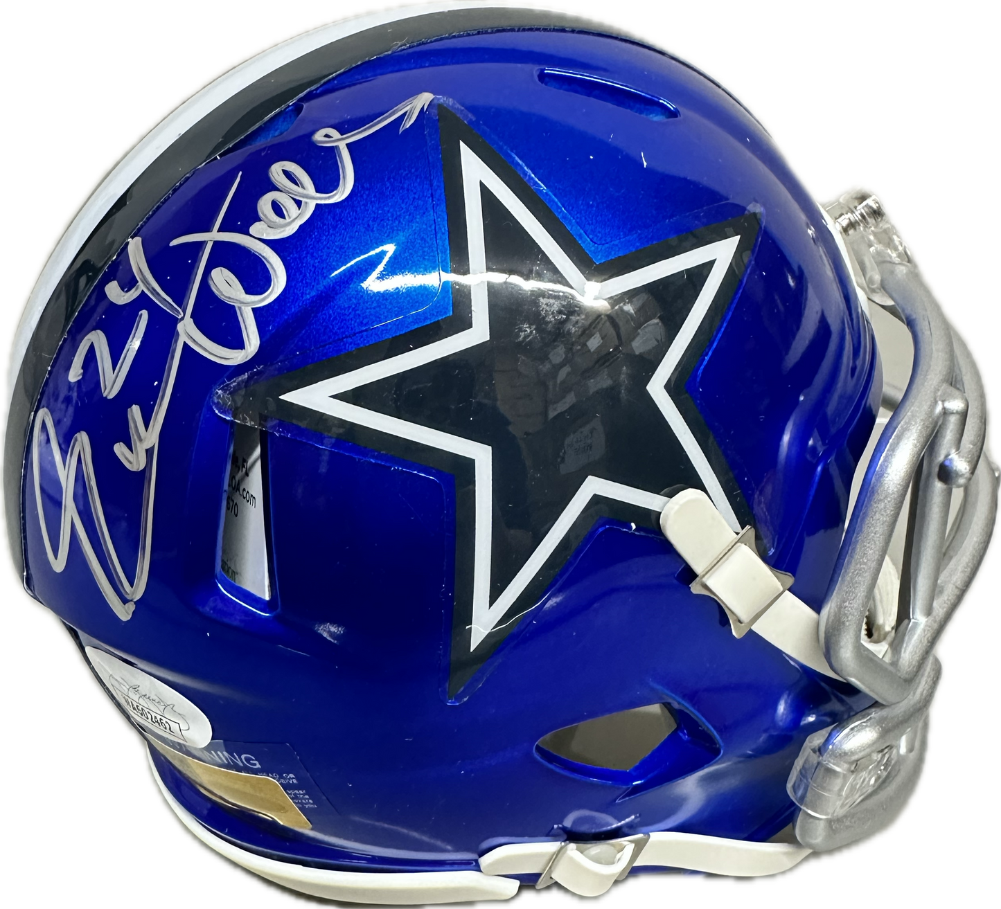 Everson Walls Signed Dallas Mini Helmet Flash Speed Football Helmet (JSA)
