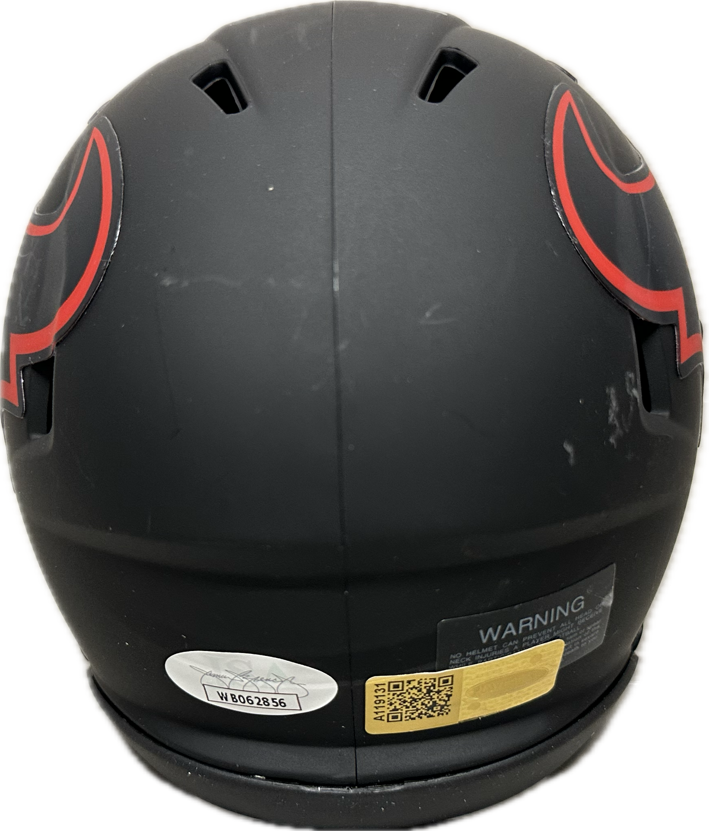 Nico Collins Eclipse Houston Signed Mini Football Helmet (JSA)