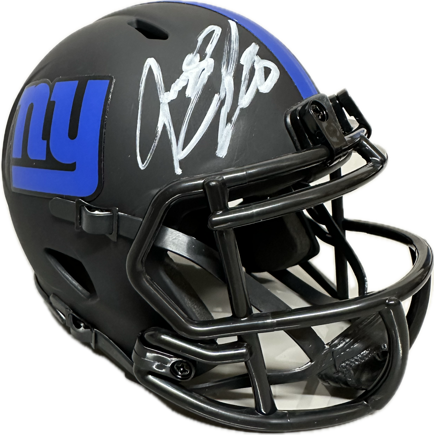 Jeremy Shockey Eclipse Signed New York Mini Football Helmet (JSA)