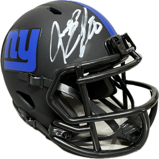 Jeremy Shockey Eclipse Signed New York Mini Football Helmet (JSA)
