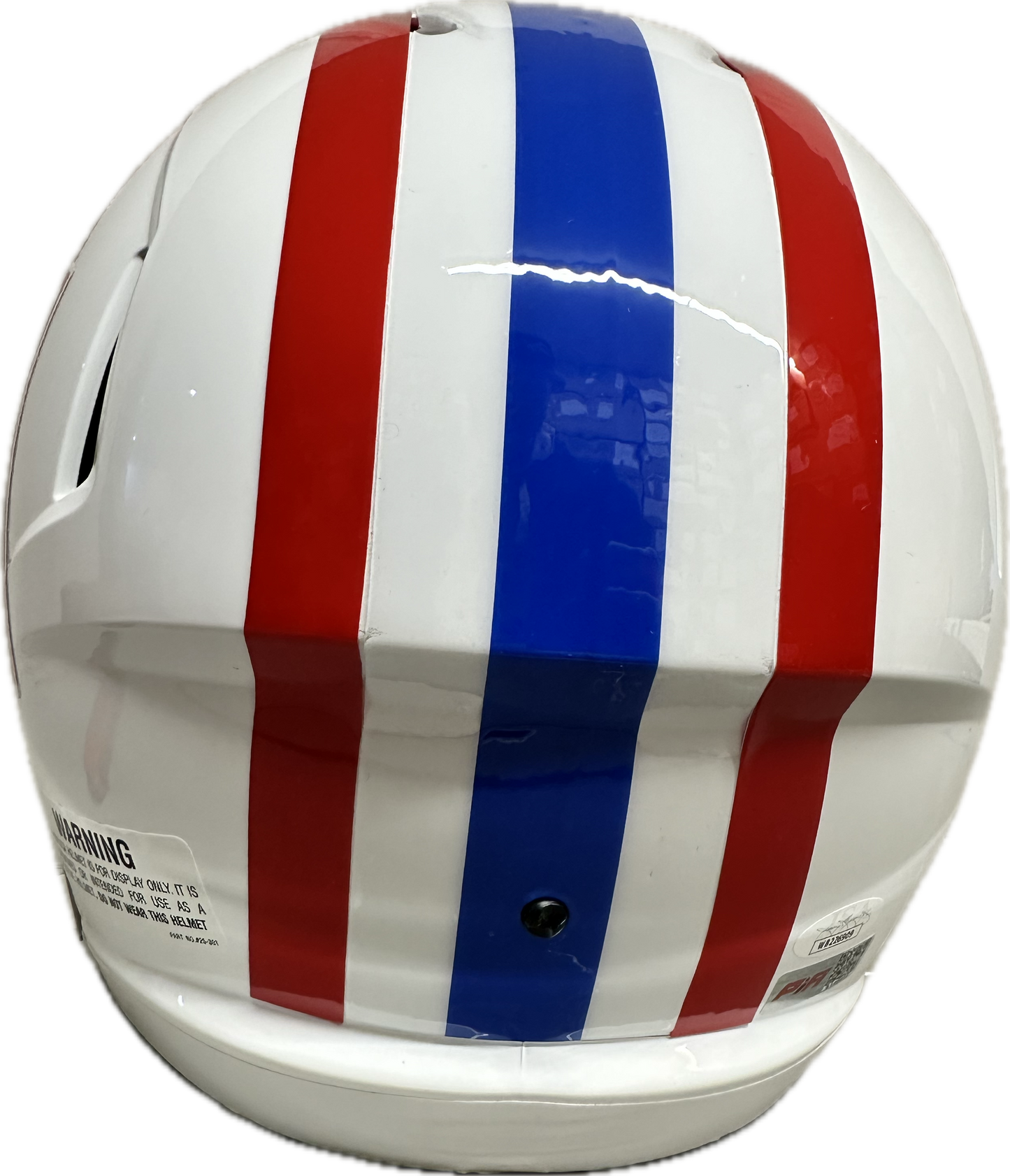 Warren Moon Houston Full Size White Speed Rep Football Helmet (JSA) HOF Hall of Fame