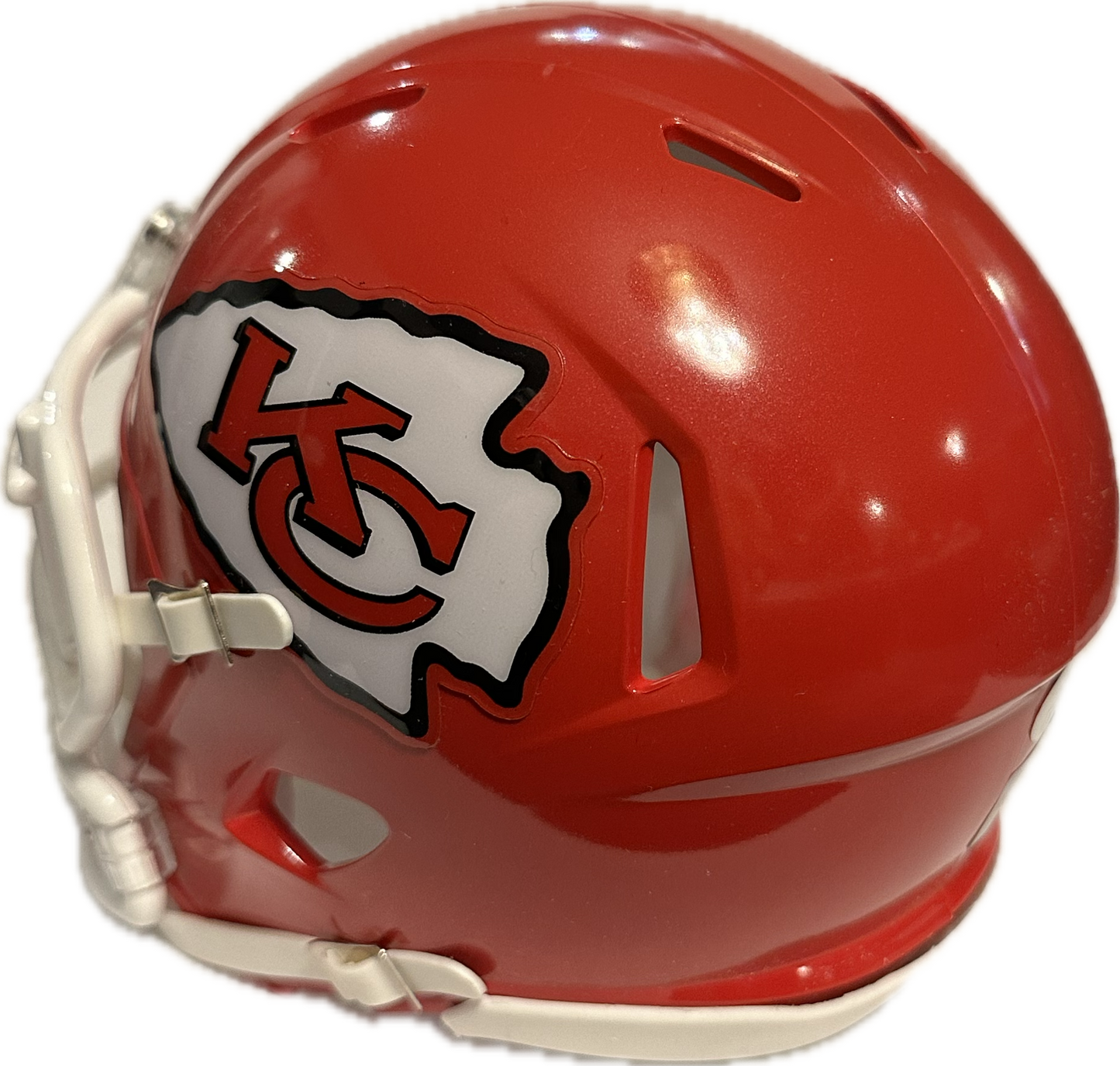 Deon Bush Kansas City Signed Mini Football Helmet (PIA JSA)