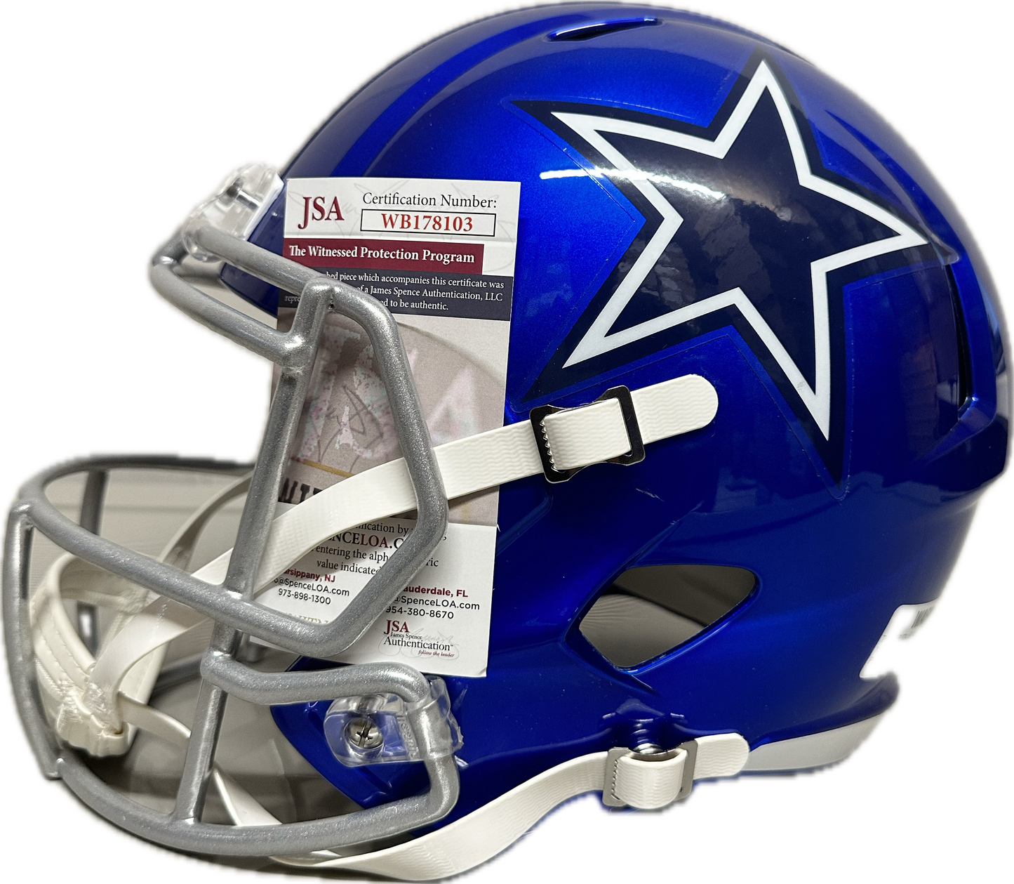 DeMarcus Lawrence Dallas Full Size Speed Rep Football Helmet (JSA)
