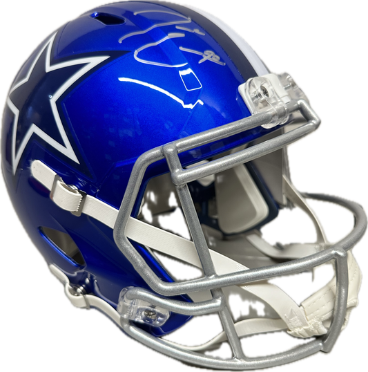 DeMarcus Lawrence Dallas Full Size Speed Rep Football Helmet (JSA)