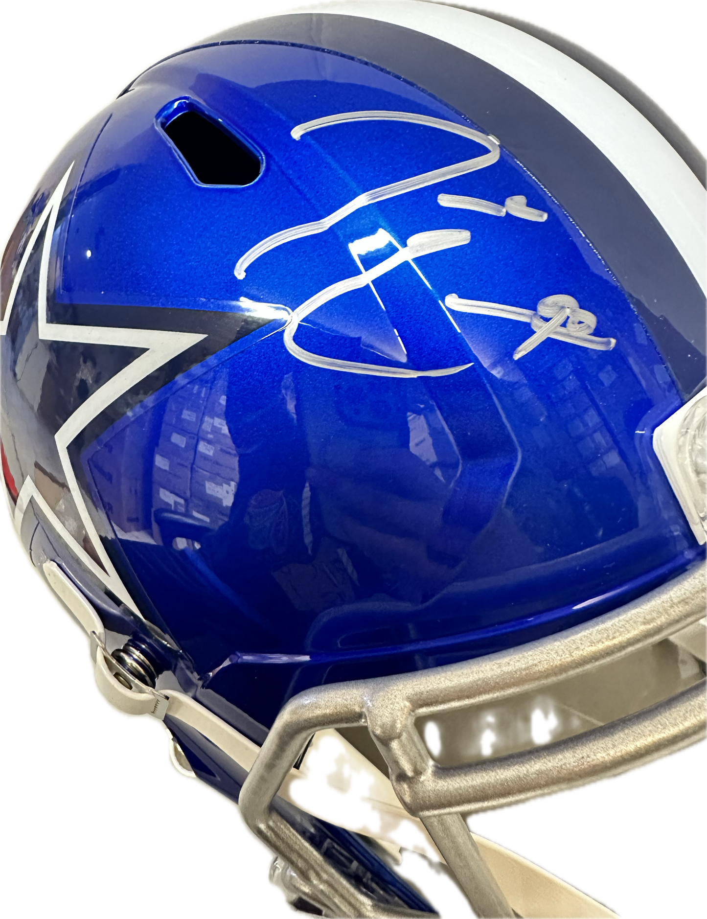 DeMarcus Lawrence Dallas Full Size Speed Rep Football Helmet (JSA)