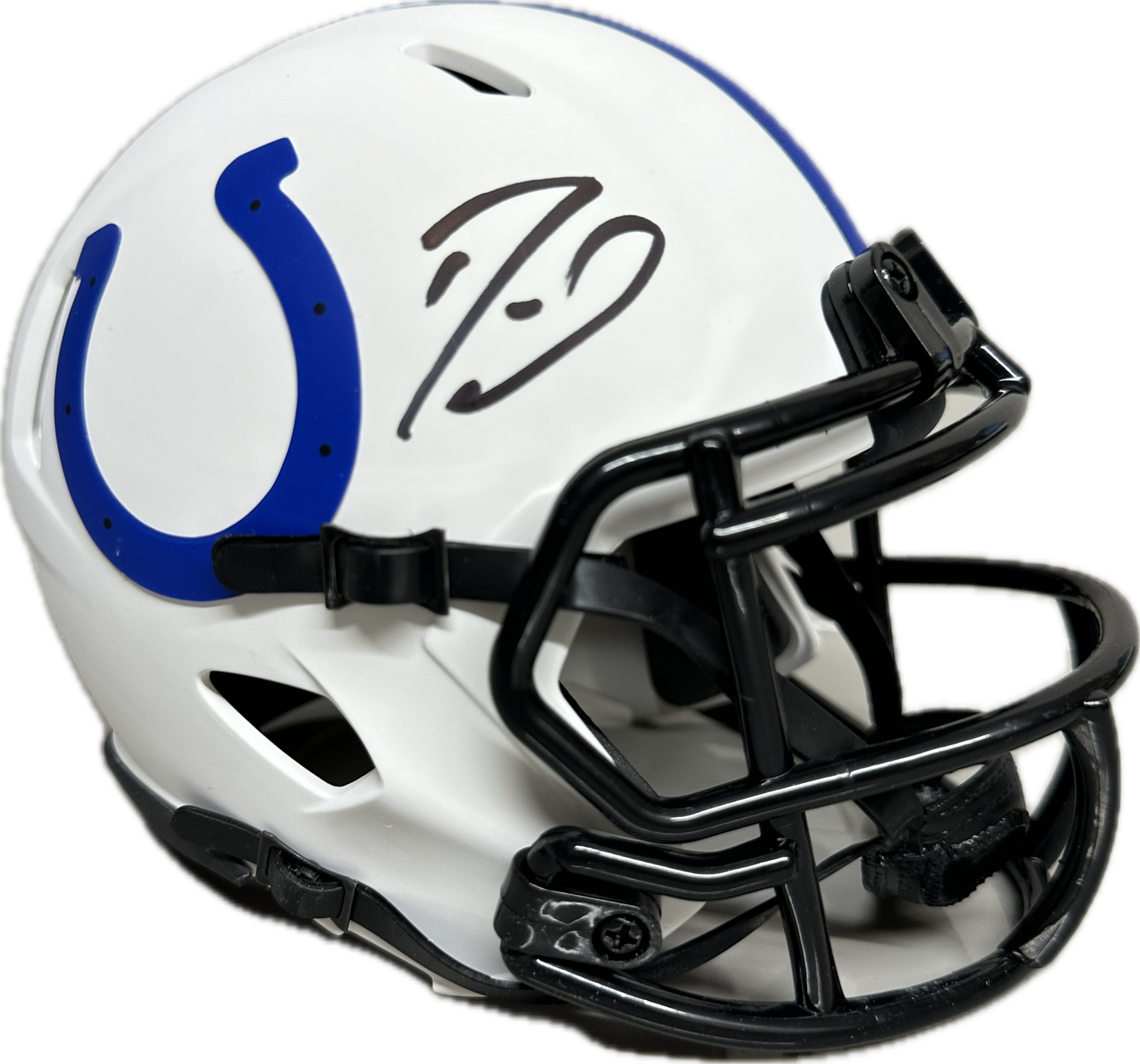 Shaquille Leonard Indianapolis Lunar Mini Football Helmet (JSA)