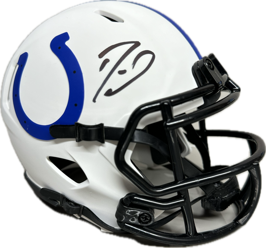 Shaquille Leonard Indianapolis Lunar Mini Football Helmet (JSA)