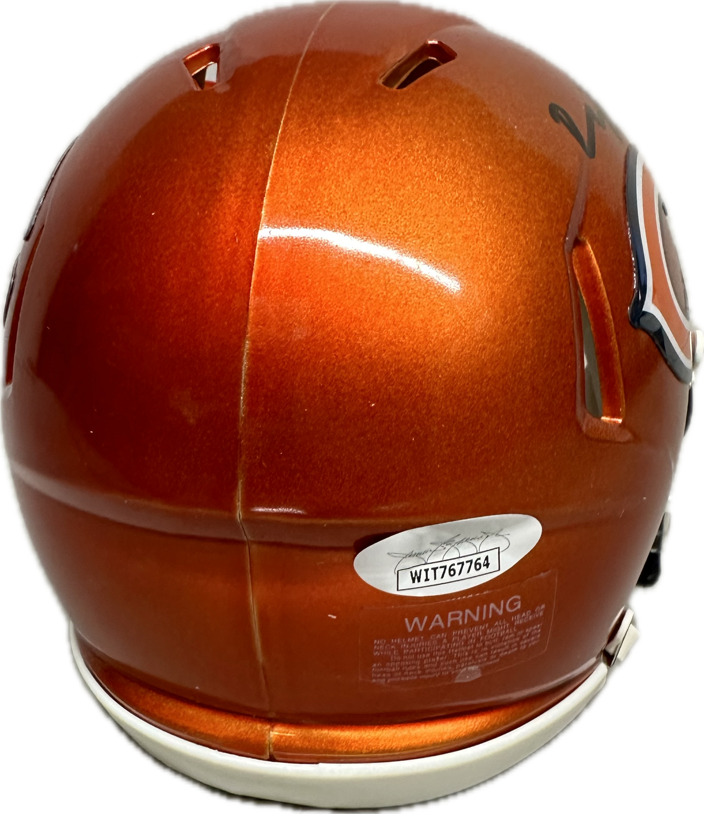 Devin Hester Chicago Flash Signed Mini Football Helmet (JSA)