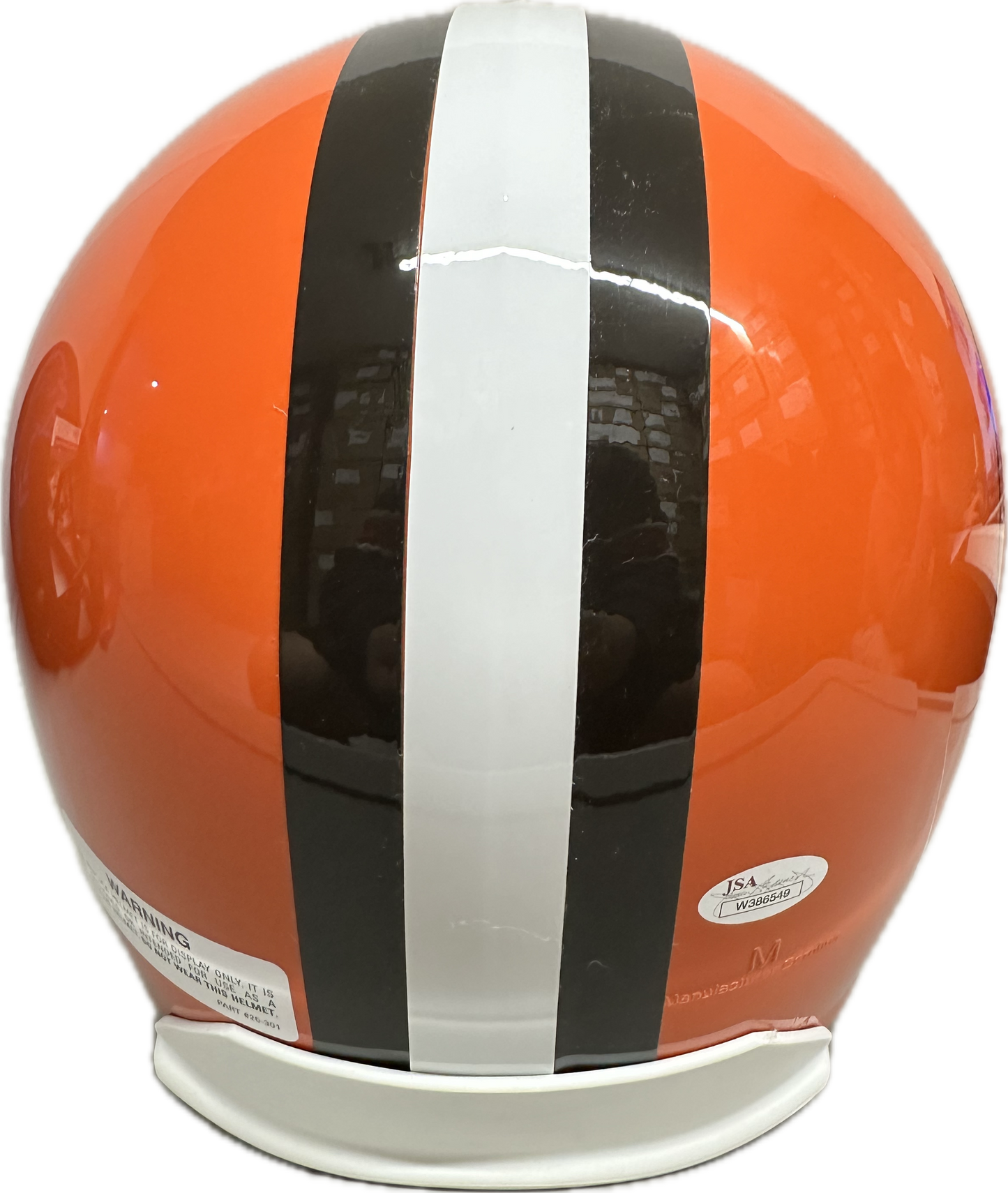 Jim Brown Cleveland Full Size Orange Speed Rep Football Helmet (JSA)