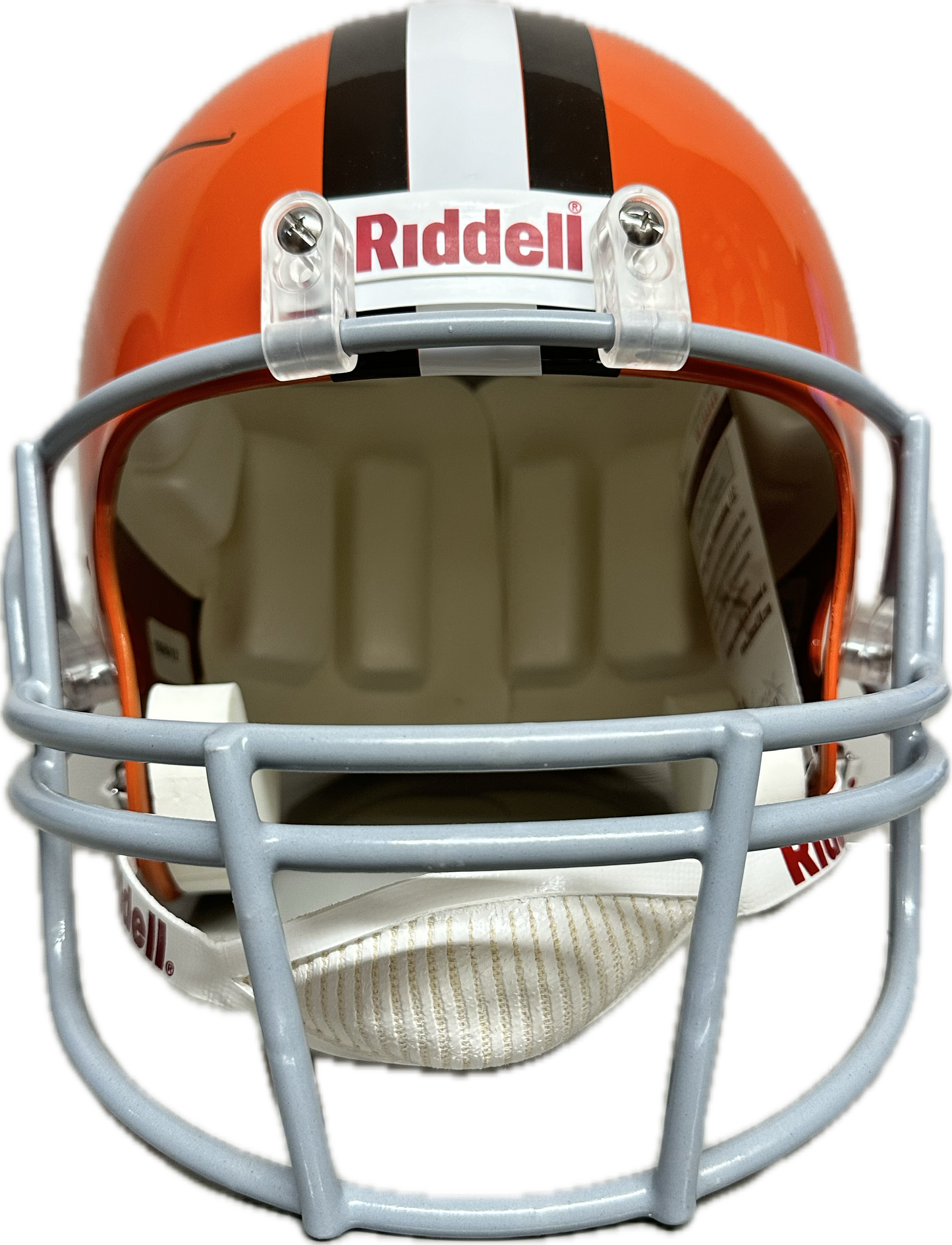 Jim Brown Cleveland Full Size Orange Speed Rep Football Helmet (JSA)