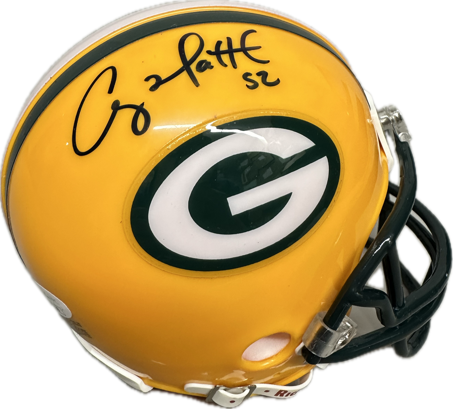 Clay Mathews Super Bowl XLV Green Bay Signed Mini Football Helmet (JSA)