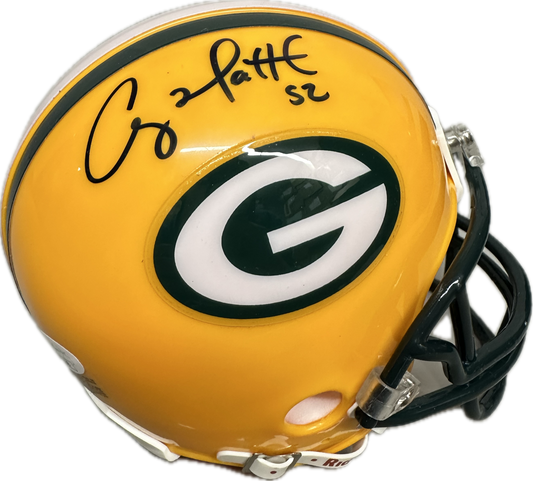 Clay Mathews Super Bowl XLV Green Bay Signed Mini Football Helmet (JSA)