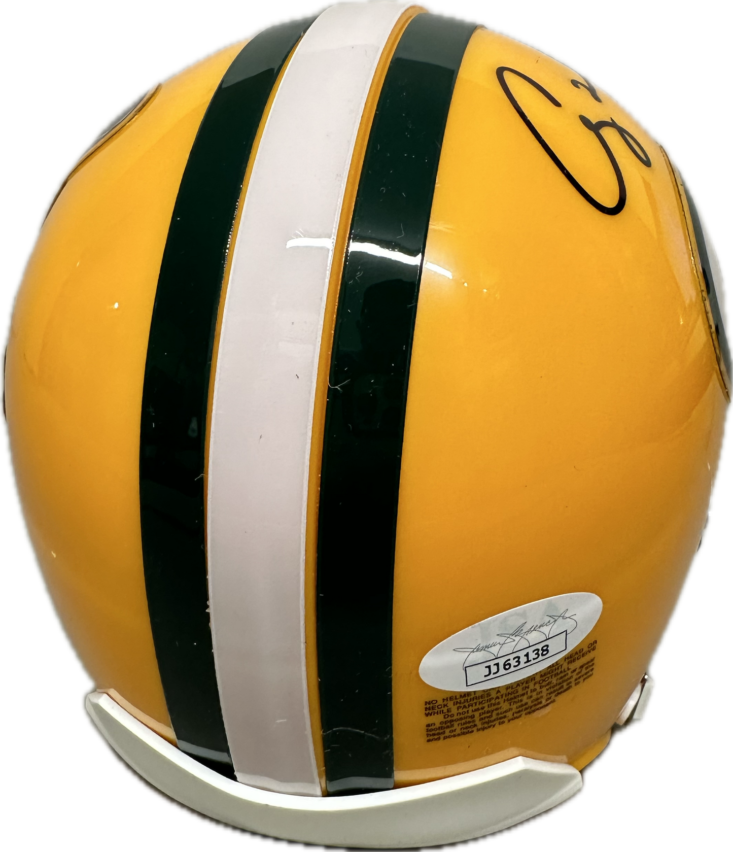 Clay Mathews Super Bowl XLV Green Bay Signed Mini Football Helmet (JSA)