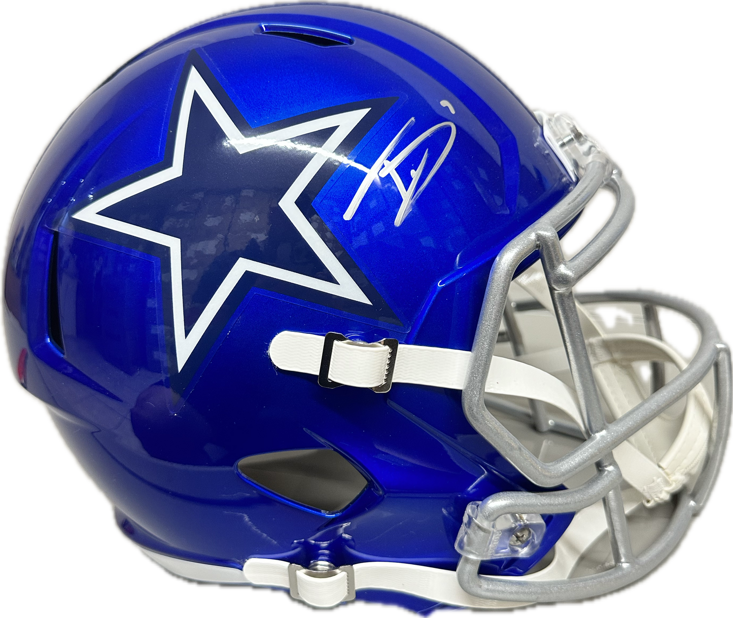 Trevon Diggs Dallas Full Size Speed Rep Flash Football Helmet (PIA)