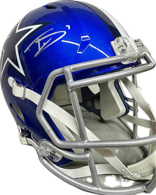 Trevon Diggs Dallas Full Size Speed Rep Flash Football Helmet (PIA)